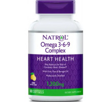 Омега 3-6-9 комплекс Natrol Omega 3-6-9 Cmplx 55% 60 гел капс лимон
