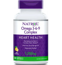 Омега 3-6-9 комплекс Natrol Omega 3-6-9 Cmplx 55% 60 гел капс лимон