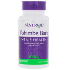 Йохімбе Natrol Yohimbe Bark 500 мг 90 капсул