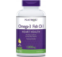 Рыбий жир в капсулах Natrol Omega-3 Fish Oil 1000 мг 150 капс лимон