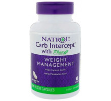 Экстракт белой фасоли Natrol Carb Intercept Phase 2 120 капсул