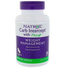 Екстракт білої квасолі Natrol Carb Intercept Phase 2 120 капсул