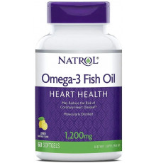 Риб'ячий жир Natrol Omega-3 30% 1200 мг 60 капс лимон