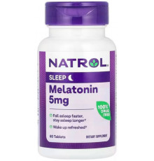 Мелатонін для сну Natrol Melatonin 5 мг 60 таблеток