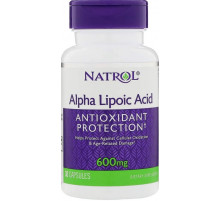 Альфа-ліпоєва кислота Natrol Alpha Lipoic Acid 600 мг 30 капс
