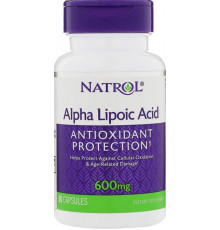 Альфа-ліпоєва кислота Natrol Alpha Lipoic Acid 600 мг 30 капс
