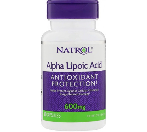Альфа-ліпоєва кислота Natrol Alpha Lipoic Acid 600 мг 30 капс