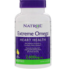 Омега -3 жирні кислоти Natrol Extreme Omega 2400 мг 60 кап лимон