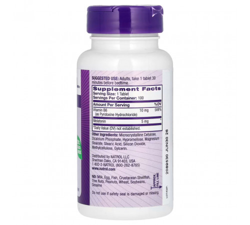 Мелатонін Natrol Melatonin 5 мг 100 таблеток