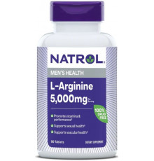 Аргінін Natrol L-Arginine 5000 мг 90 таблеток