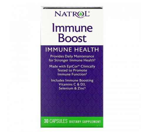 Вітаміни та мінерали для імунітету Natrol Immune Boost 30 капс