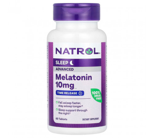 Мелатонін Melatonin Natrol 10 мг 60 таблеток