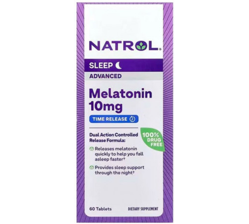 Мелатонін Melatonin Natrol 10 мг 60 таблеток