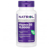 Вітамін D3  Natrol Vitamin D3 10,000 МО 60 таб
