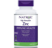 Цинк Natrol High Absorption Zinc 60 таб ананас