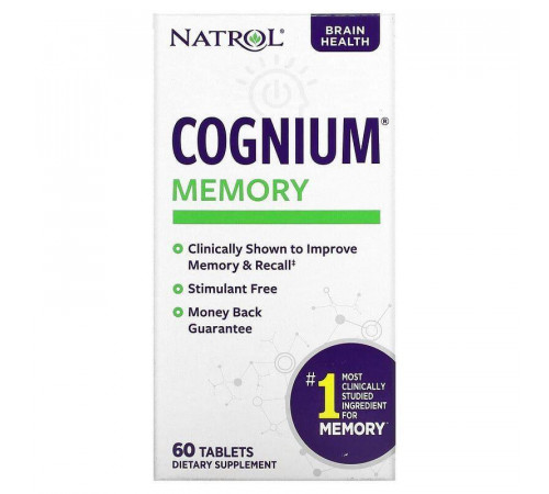 Когніум (для пам'яті) Natrol Cognium Memory 60 таб