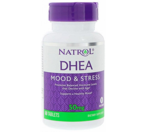 Дегідроепіандростерон Natrol DHEA 50 мг 60 таблеток