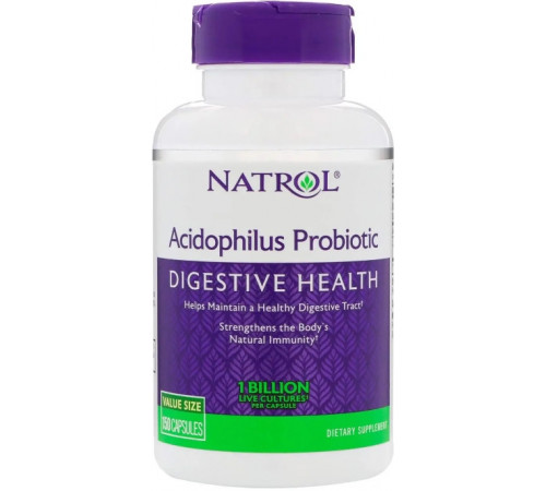 Пробіотик для травлення Natrol Acidophilus 150 капс