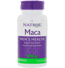 Мака перуанська Natrol Maca 500 мг 60 капс