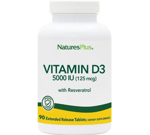 Вітамін D3 ультра Nature's Plus Ultra Vitamin D3 125 мкг 5000 МЕ 90 таб