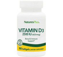 Вітамін D3 Nature's Plus Vitamin D3 2500 МЕ 90 гел капс