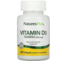 Вітамін D3 Nature's Plus Vitamin D3  10 000 МЕ (250 мкг) 60 капс