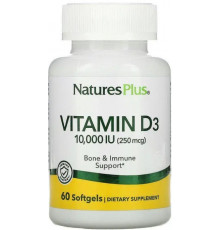 Вітамін D3 Nature's Plus Vitamin D3  10 000 МЕ (250 мкг) 60 капс