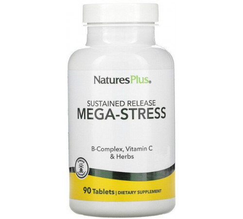 Вітаміни від стресу  Nature's Plus Mega-Stress 90 таблеток