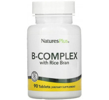 Вітамінний В-комплекс з рисовими висівками Nature's Plus B-Complex 90 таб