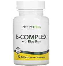 Вітамінний В-комплекс з рисовими висівками Nature's Plus B-Complex 90 таб