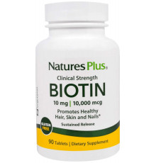 Біотин із уповільненим вивільненням Nature's Plus Biotin 90 таб