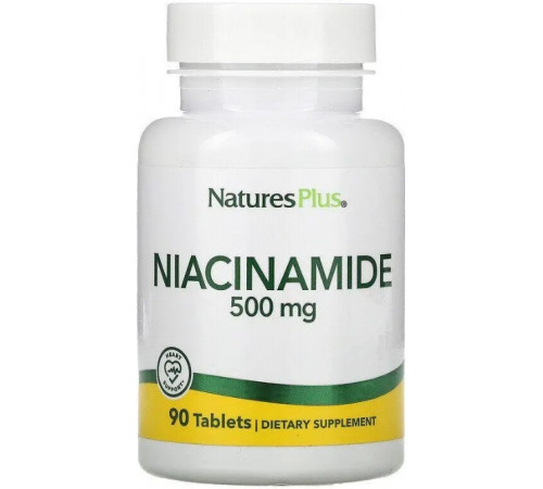 Ніацинамід Nature's Plus Niacinamide 500 мг 90 таб