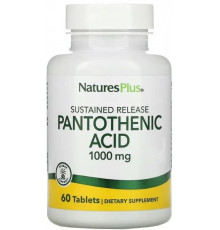 Пантотенова кислота Nature's Plus Pantothenic Acid 1000 мг 60 таб