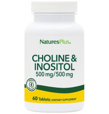 Холін + Інозитол Nature's Plus Choline & Inositol 500/500 мг 60 таблеток