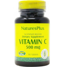 Вітамін С аскорбінова кислота Nature's Plus Vitamin C 500 мг 90 таб