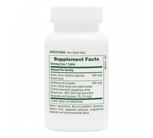 Рутін Nature's Plus Biorutin 1000 мг 60 таб