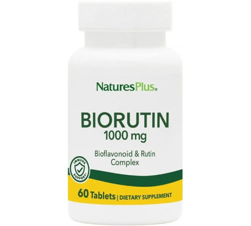 Рутін Nature's Plus Biorutin 1000 мг 60 таб