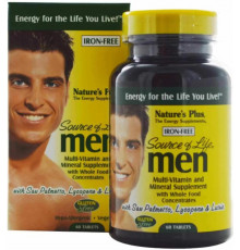 Вітаміни для чоловіків без заліза Nature's Plus Multi-Vitamin and Mineral 60 таб