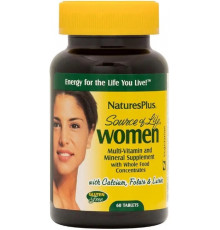 Мультивітаміни для жінок Nature's Plus Multi-Vitamin and Mineral 60 таб