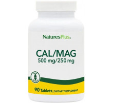 Кальций и магний Nature's Plus Cal/Mag 500 мг / 250 мг 90 таб