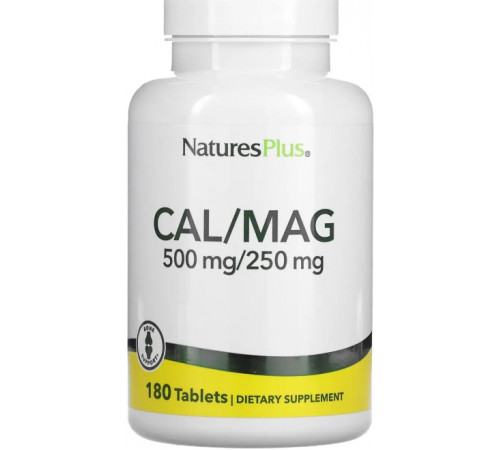 Кальцій та магній Nature's Plus Cal/Mag 500/250 мг 180 табл