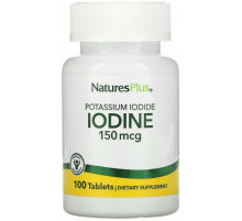 Йод Nature's Plus Potassium Iodide 150 мкг 100 таблеток