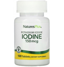 Йод Nature's Plus Potassium Iodide 150 мкг 100 таблеток