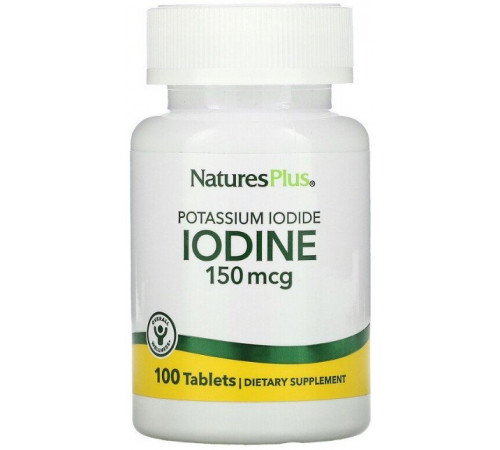 Йод Nature's Plus Potassium Iodide 150 мкг 100 таблеток