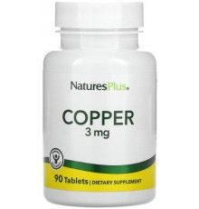 Мідь Nature's Plus Copper 3 мг 90 таблеток