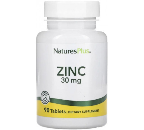 Цинк  NaturesPlus Zinc 30 мг 90 таб