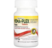Вітаміни та мінерали NaturesPlus Hema-Plex 30 таб