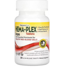 Вітаміни та мінерали NaturesPlus Hema-Plex 30 таб