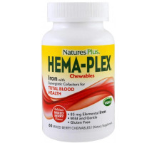Вітамінно-мінеральний комплекс Nature's Plus Hema-Plex 60 жев таб ягоды