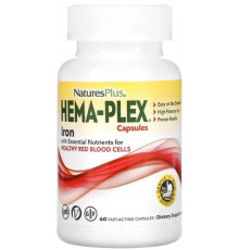 Комплекс вітамінів і мінералів Nature's Plus Hema-Plex 60 вег капс